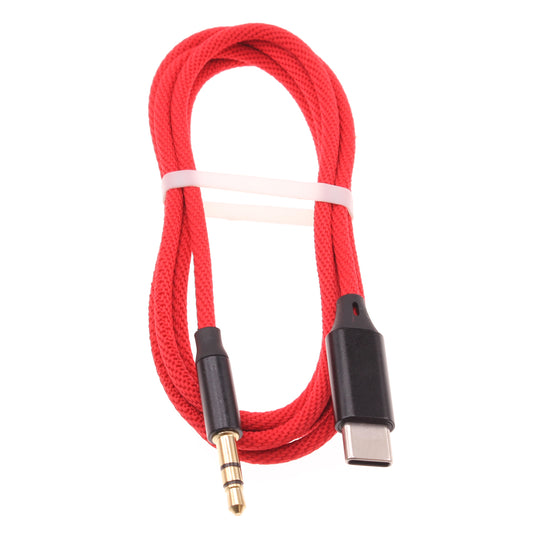 image of Aux Cable USB-C to 3.5mm Audio Cord Car Stereo Aux-in Adapter Speaker Jack Wire  - BFE42 1501-1