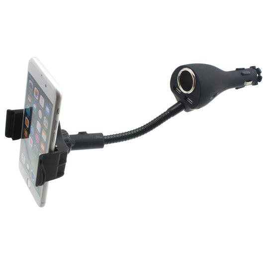 Car Mount Charger Holder DC Socket USB 2-Port Cradle  - BFB01 624-1