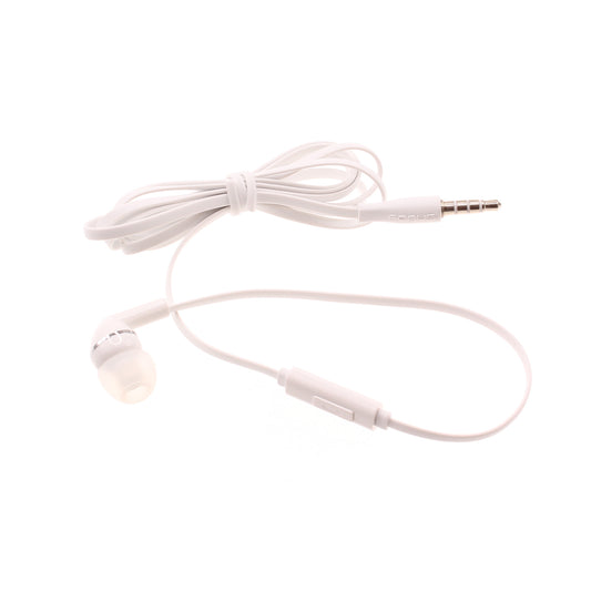 Mono Headset Earphone w Mic Wired Earbud 3.5mm Single Headphone Hands-free  - BFF70 441-1