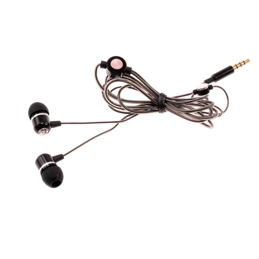 image of Wired Earphones Hi-Fi Sound Headphones Handsfree Mic Headset Metal Earbuds  - BFG70 433-1