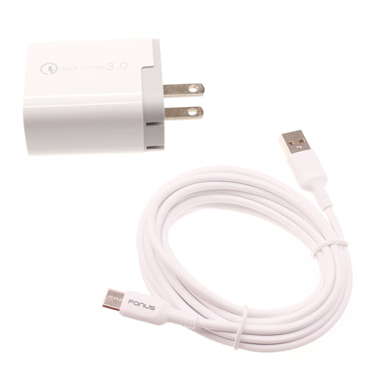 36W PD Home Charger Fast Type-C 6ft Long Cable USB-C Power Cord QC3.0 Adapter  - BFE06 1495-1