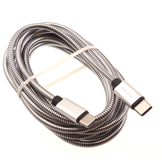 6ft Metal PD Cable Type-C to USB-C Charger Cord Power Wire Sync  - BFD55 1426-1