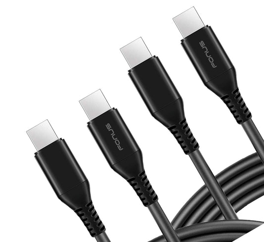 image of 6ft and 10ft Long PD USB-C Cables Fast Charge TYPE-C to TYPE-C Cord Power Wire USB-C to USB-C Data Sync  - BFY66 1793-1