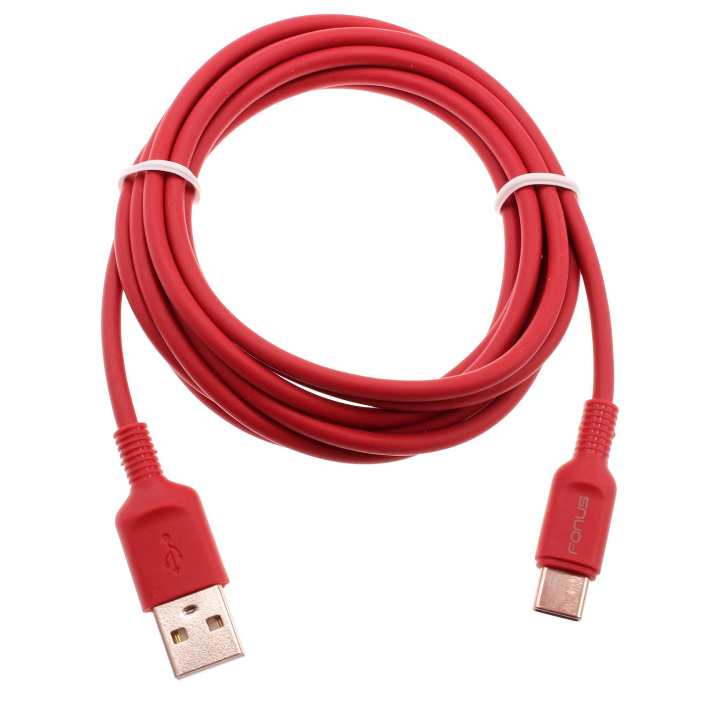 6ft USB-C Cable Red Charger Cord Power Wire Type-C  - BFC15 1423-1