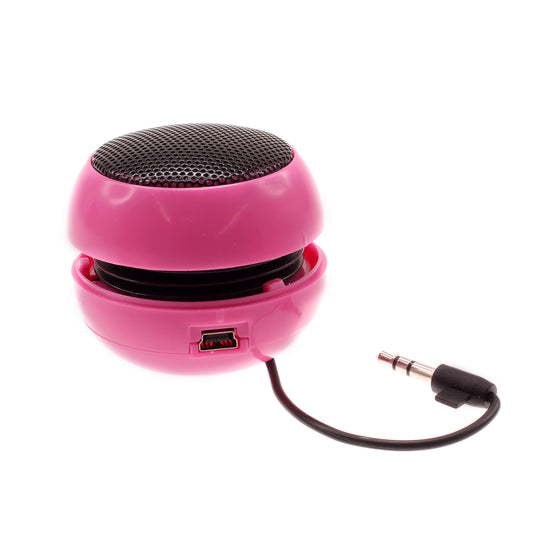 image of Wired Speaker Portable Audio Multimedia Rechargeable Pink  - BFF84 348-1