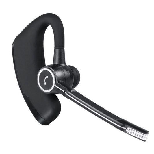 image of Wireless Earphone Ear-hook Headphone Boom Mic Handsfree Single Headset  - BFE24 1473-1