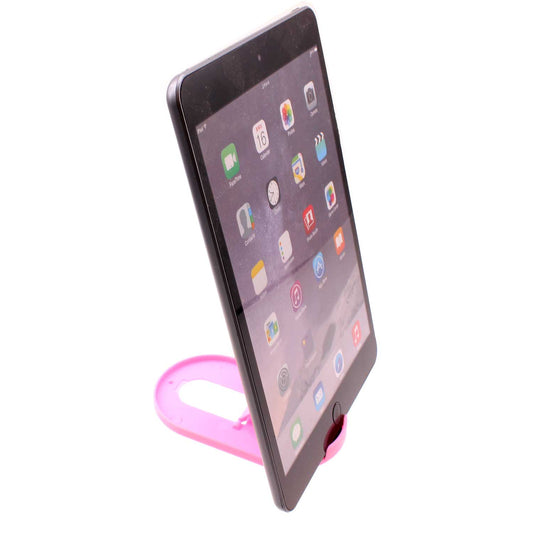 image of Fold-up Stand Pink Holder Travel Desktop Cradle  - BFS14 1628-1