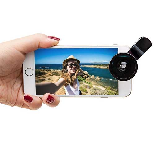 Fisheye Lens Wide Angle Selfie Macro Camera Clip  - BFF37 594-6