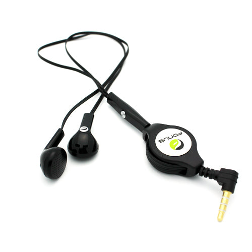 image of Retractable Earphones Headphones Hands-free Headset Handsfree Earbuds  - BFB63 405-1