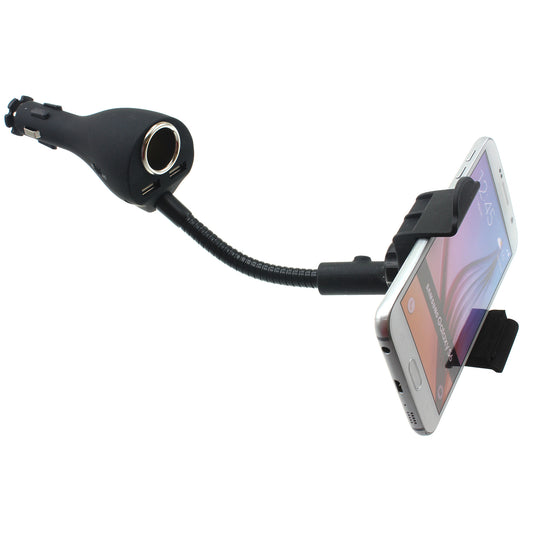 image of Car Mount Charger Holder DC Socket USB 2-Port Cradle  - BFB01 624-1