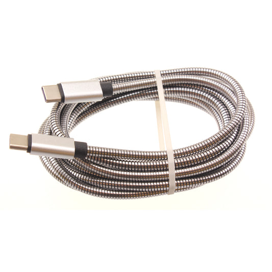 image of 6ft Metal PD Cable Type-C to USB-C Charger Cord Power Wire Sync  - BFD55 1426-1