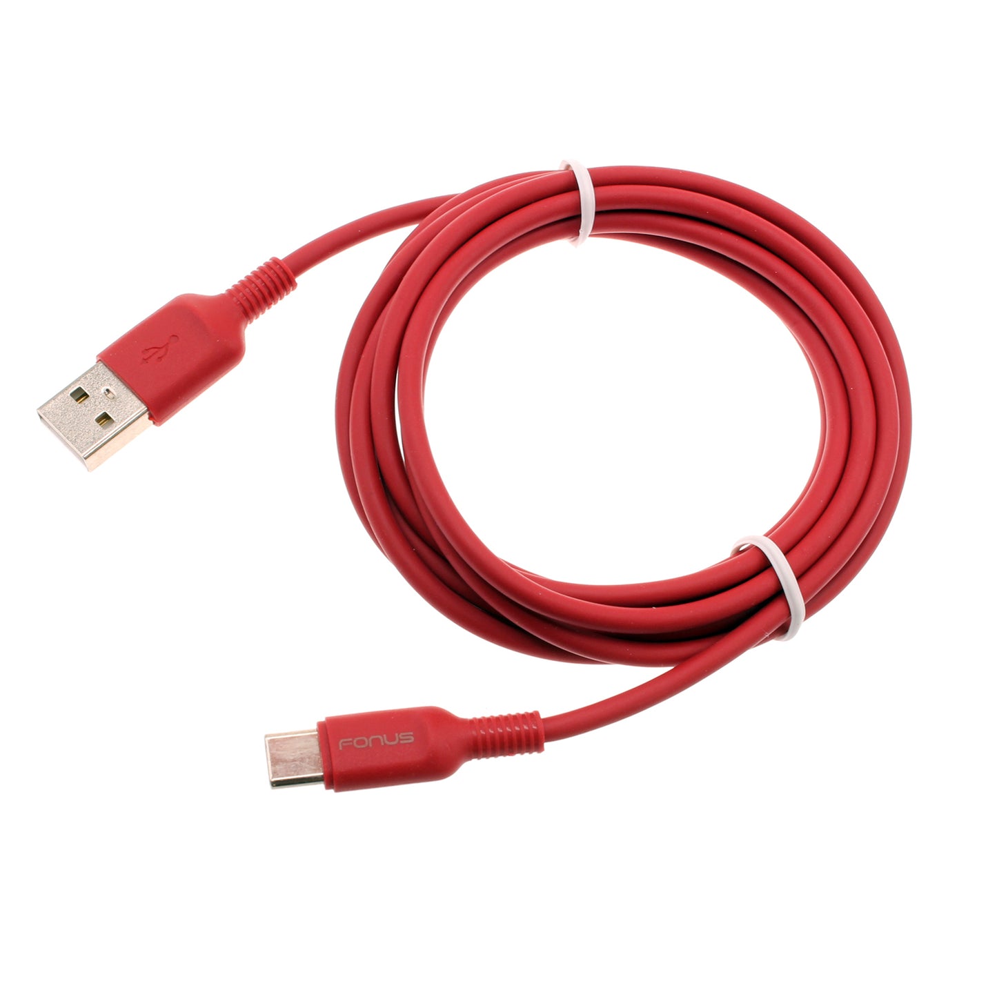 6ft USB-C Cable Red Charger Cord Power Wire Type-C  - BFC15 1423-1