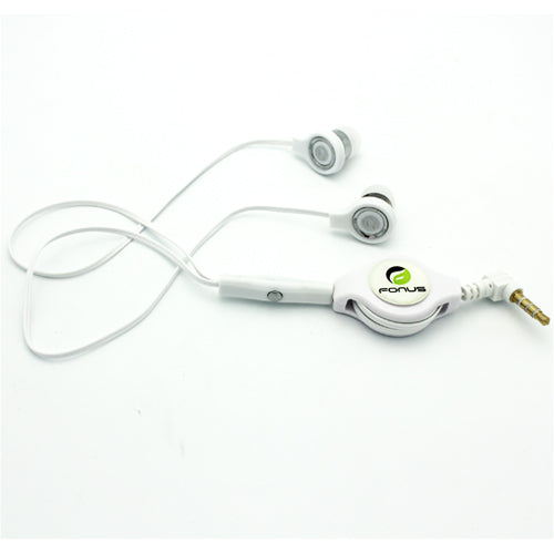 Retractable Earphones Headphones Hands-free Headset Handsfree Earbuds  - BFB72 407-5