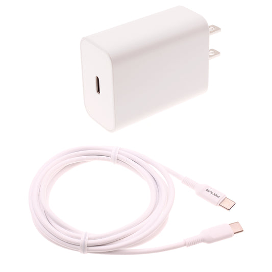 image of 18W Fast Home Charger PD Type-C 6ft USB-C Cable Quick Power Adapter  - BFB16 1401-1