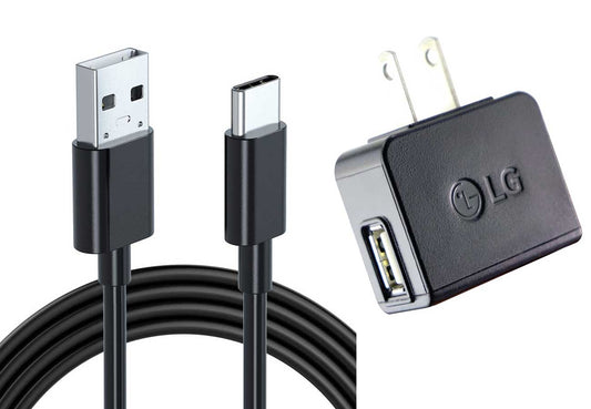 image of Home Wall USB Charger with 6ft Long Type-C Cable 2059-1