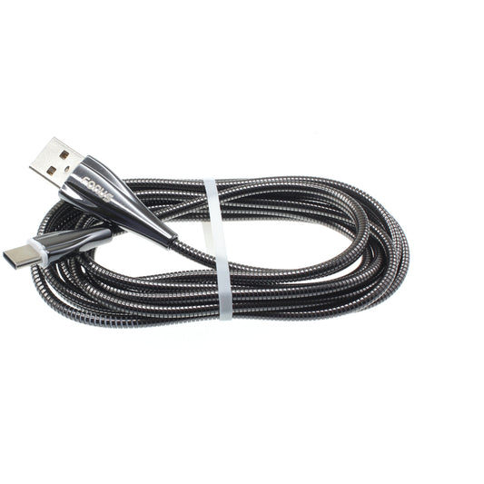 image of Metal USB Cable 6ft Type-C Charger Cord Power Wire  - BFR89 1170-1