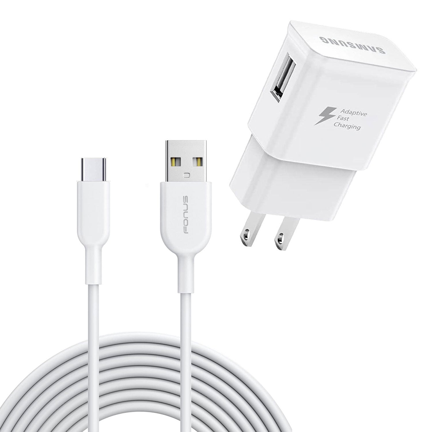 Fast Home Charger Type-C 6ft USB Cable Quick Power Adapter  - BFM13 933-1