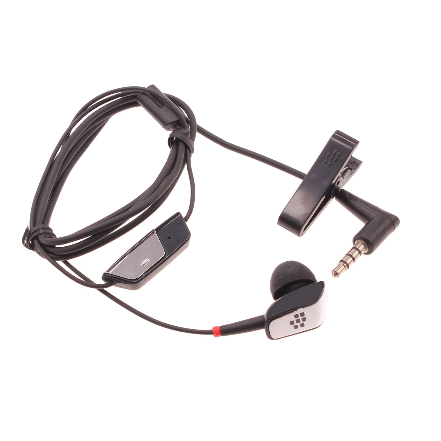 Mono Headset Wired Earphone Handsfree Mic 3.5mm Headphone Single Earbud  - BFB55 410-1