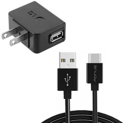 Home Wall USB Charger with 6ft Long Type-C Cable 2059-1