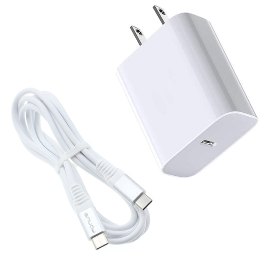 image of 18W Fast Home Charger PD Type-C 6ft USB-C Cable Quick Power Adapter  - BFJ09 1323-1