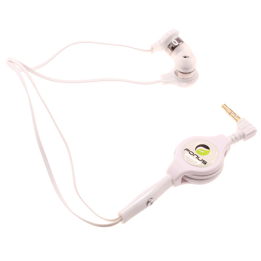 image of Retractable Earphones Headphones Hands-free Headset Handsfree Earbuds  - BFB72 407-1