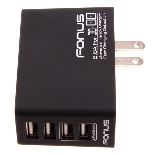 image of Home Charger 34W 4-Port USB 6.8A Wall AC Plug  - BFK64 845-1