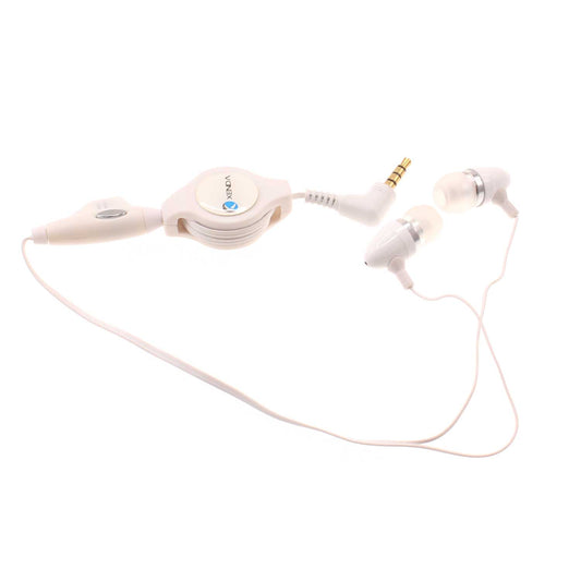 image of Retractable Earphones Wired Headphones Handsfree Mic Headset 3.5mm  - BFD57 365-1