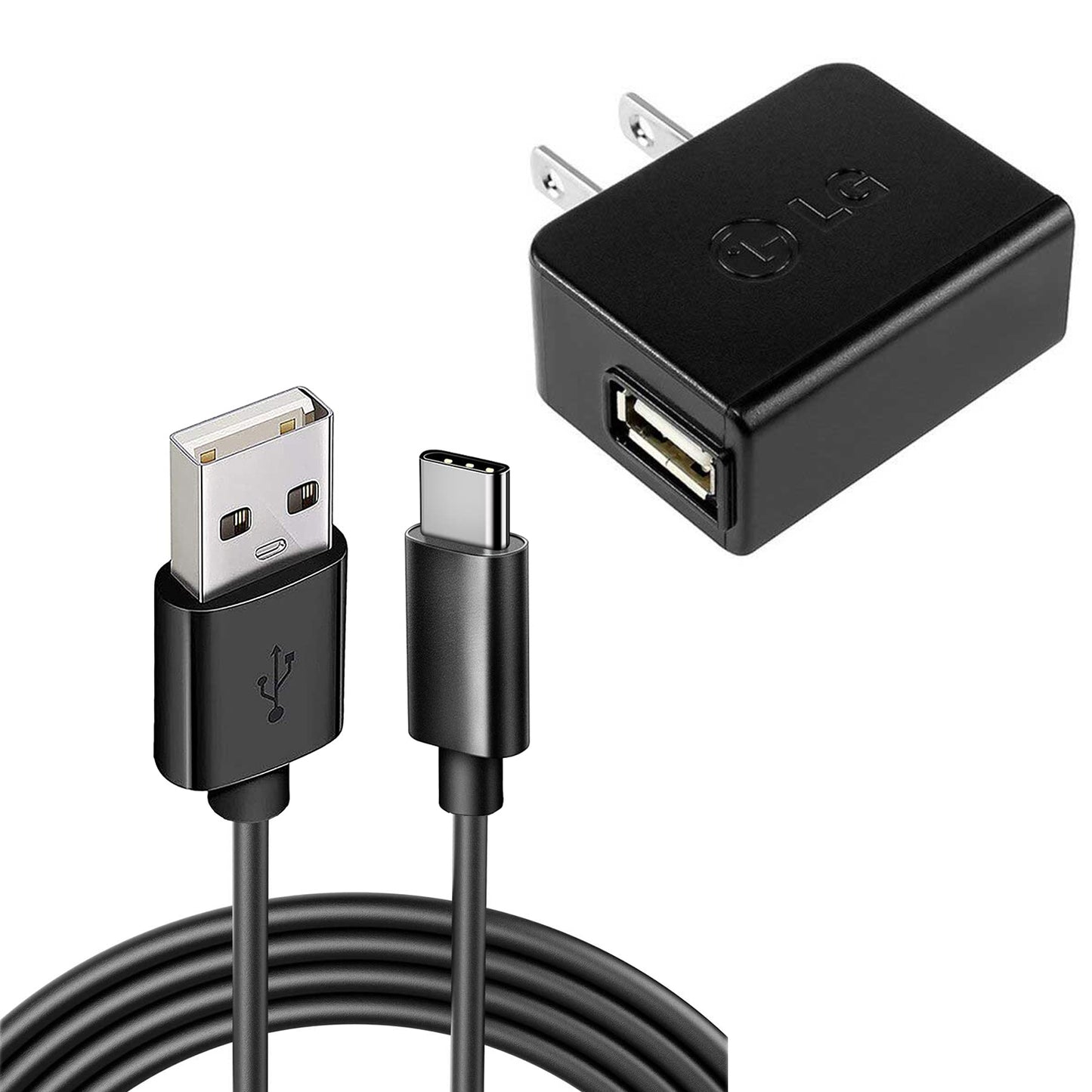 Home Wall USB Charger with 6ft Long Type-C Cable 2059-1