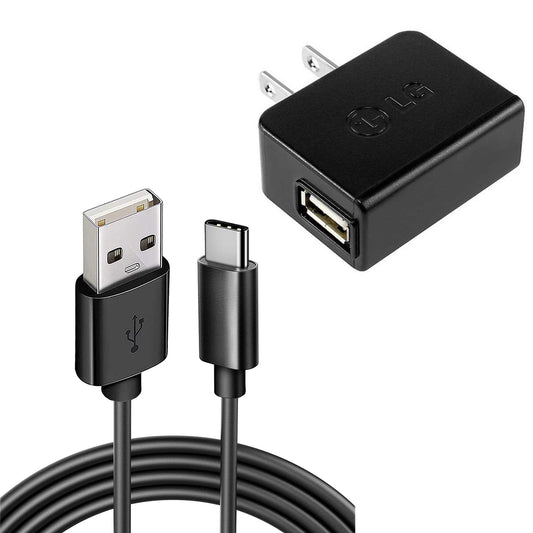 image of Home Wall USB Charger with 6ft Long Type-C Cable 2059-1