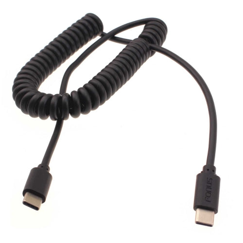 Coiled Cable USB-C to TYPE-C Fast Charger Cord Power  - BFD26 1421-4