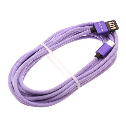 10ft USB-C Cable Purple Extra Long Fast Charger Power Cord Type-C  - BFA93 1551-1