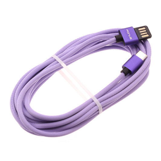 image of 10ft USB-C Cable Purple Extra Long Fast Charger Power Cord Type-C  - BFA93 1551-1