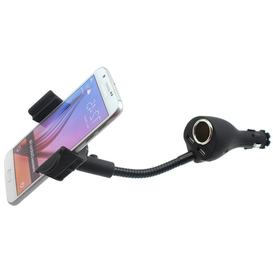 image of Car Mount Charger Holder DC Socket USB 2-Port Cradle  - BFB01 624-1