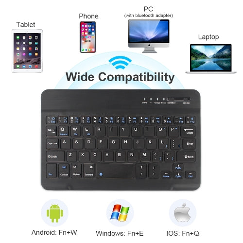 Wireless Keyboard Ultra Slim Rechargeable Portable Compact   - BFS73 1338-5