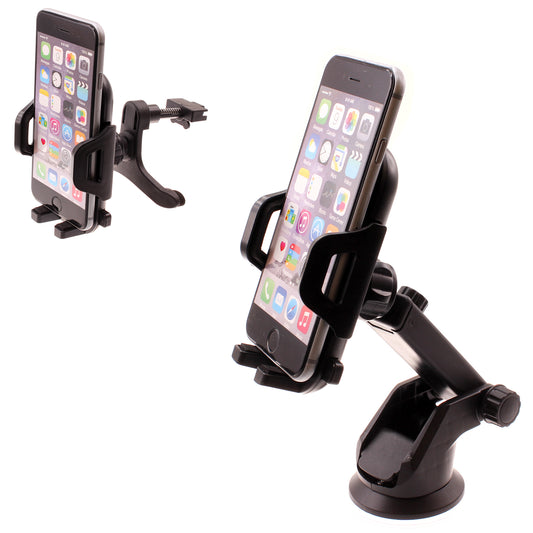 image of Car Mount  Windshield   Air Vent  Phone Holder Glass Cradle Suction -D 1999-1