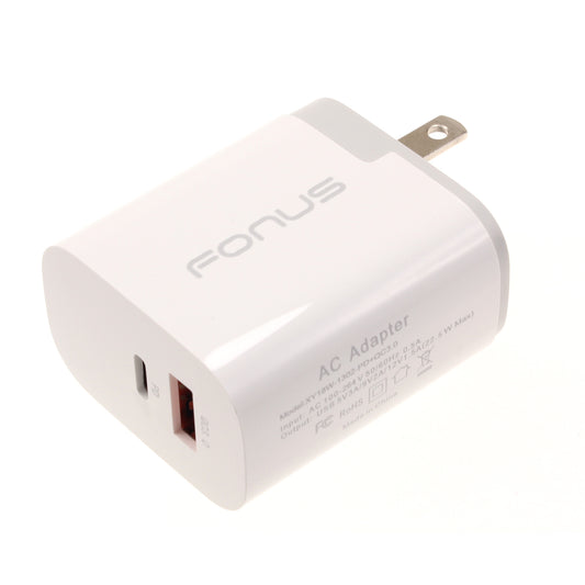 Fast Home Charger 36W 2-Port USB Type-C Port Travel Wall  - BFG65 1429-1