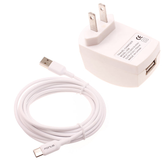 image of  Home Charger  6ft Long USB-C Cable Wall Power Adapter Type-C Charging Cord AC Plug  - BFY18 1739-1