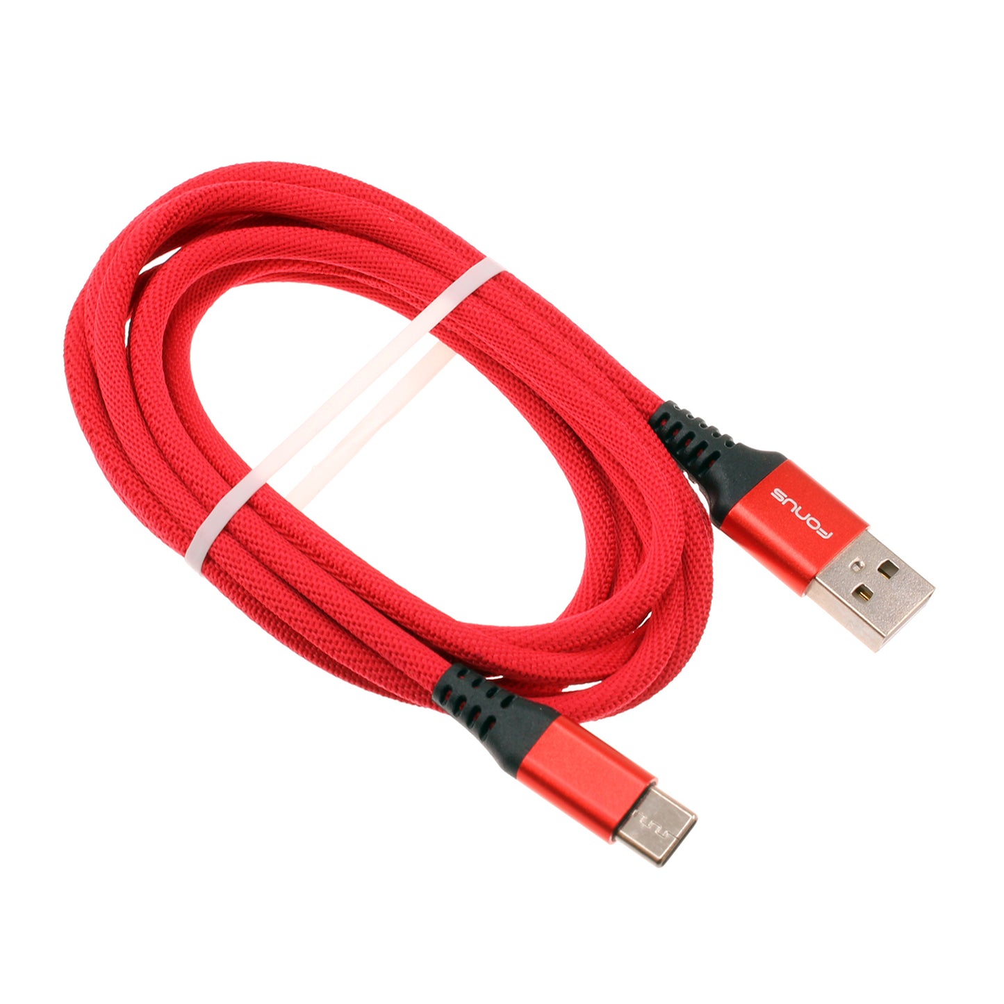 Red 10ft USB-C Cable Type-C Charger Cord Power Wire Long  - BFA80 1514-1