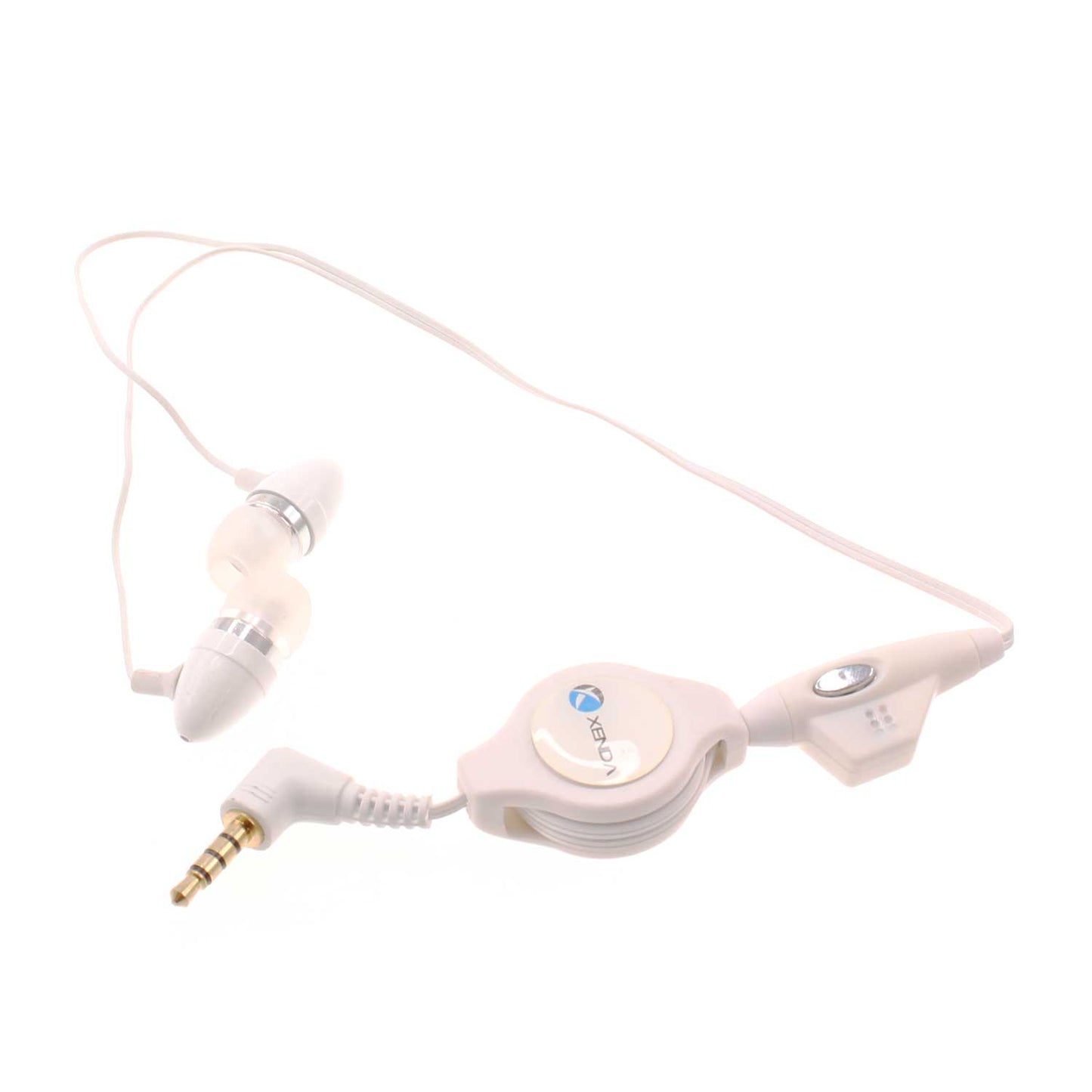 Retractable Earphones Wired Headphones Handsfree Mic Headset 3.5mm  - BFD57 365-1