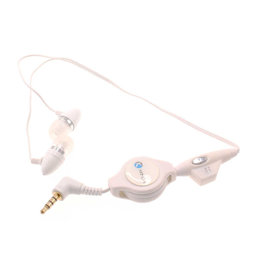 image of Retractable Earphones Wired Headphones Handsfree Mic Headset 3.5mm  - BFD57 365-1