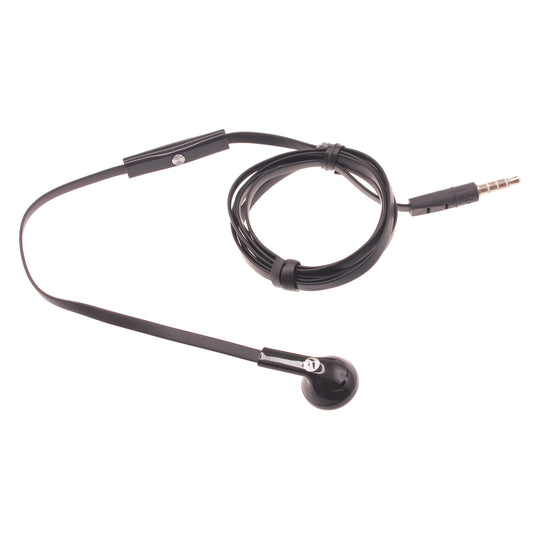 image of Mono Headset Wired Earphone Single Earbud 3.5mm Headphone Flat  - BFJ88 387-1