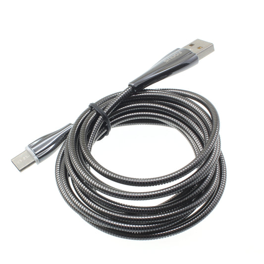 image of Metal USB Cable 6ft Type-C Charger Cord Power Wire  - BFR89 1170-1