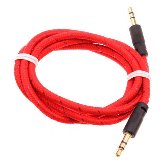 image of Aux Cable 3.5mm Adapter Car Stereo Aux-in Audio Cord Speaker Jack Wire  - BFM98 402-1