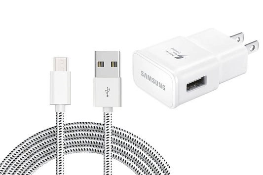 image of Fast Home Charger 6ft USB Cable Quick Power Adapter Travel  - BFK58 934-1