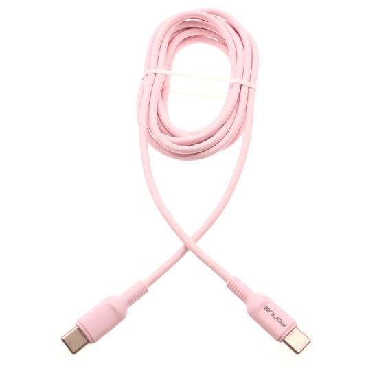 image of Pink 6ft Long Cable USB-C to Type-C PD Fast Charger Cord Power Wire  - BFB43 1419-1