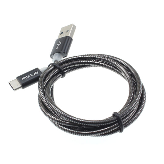 image of Metal USB Cable 3ft Type-C Charger Cord Power Wire  - BFE82 929-1