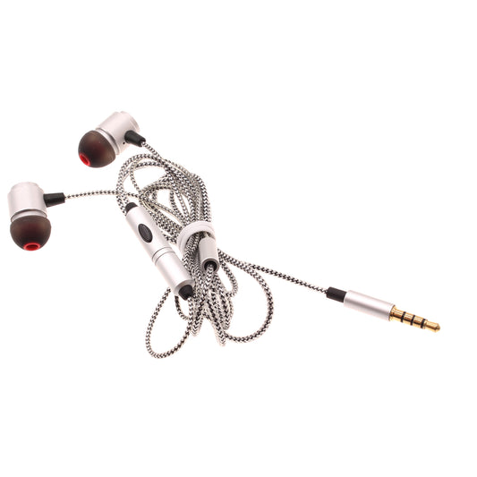 image of Wired Earphones Hi-Fi Sound Headphones Handsfree Mic Headset Metal Earbuds  - BFG94 432-1