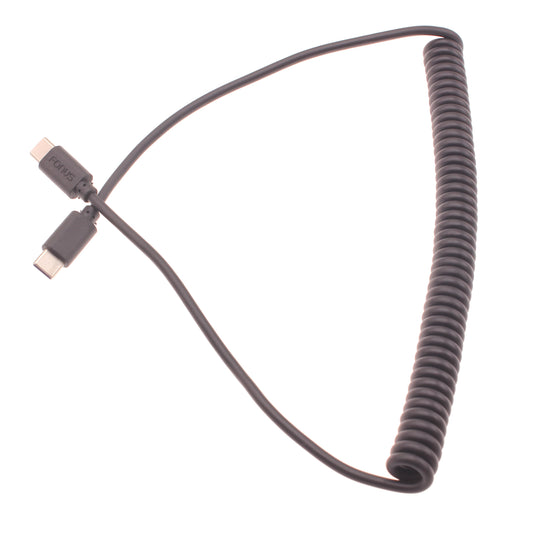 image of Coiled Cable USB-C to TYPE-C Fast Charger Cord Power  - BFD26 1421-1