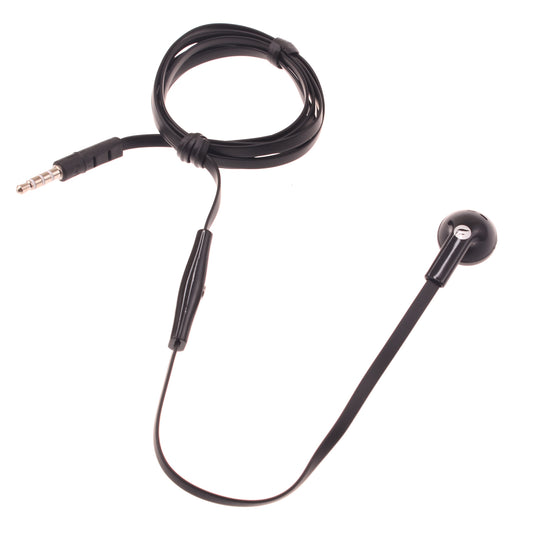 image of Mono Headset Wired Earphone Single Earbud 3.5mm Headphone Flat  - BFJ88 387-1