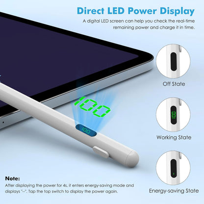 Active Digital Display Stylus Pen - White 2099-2